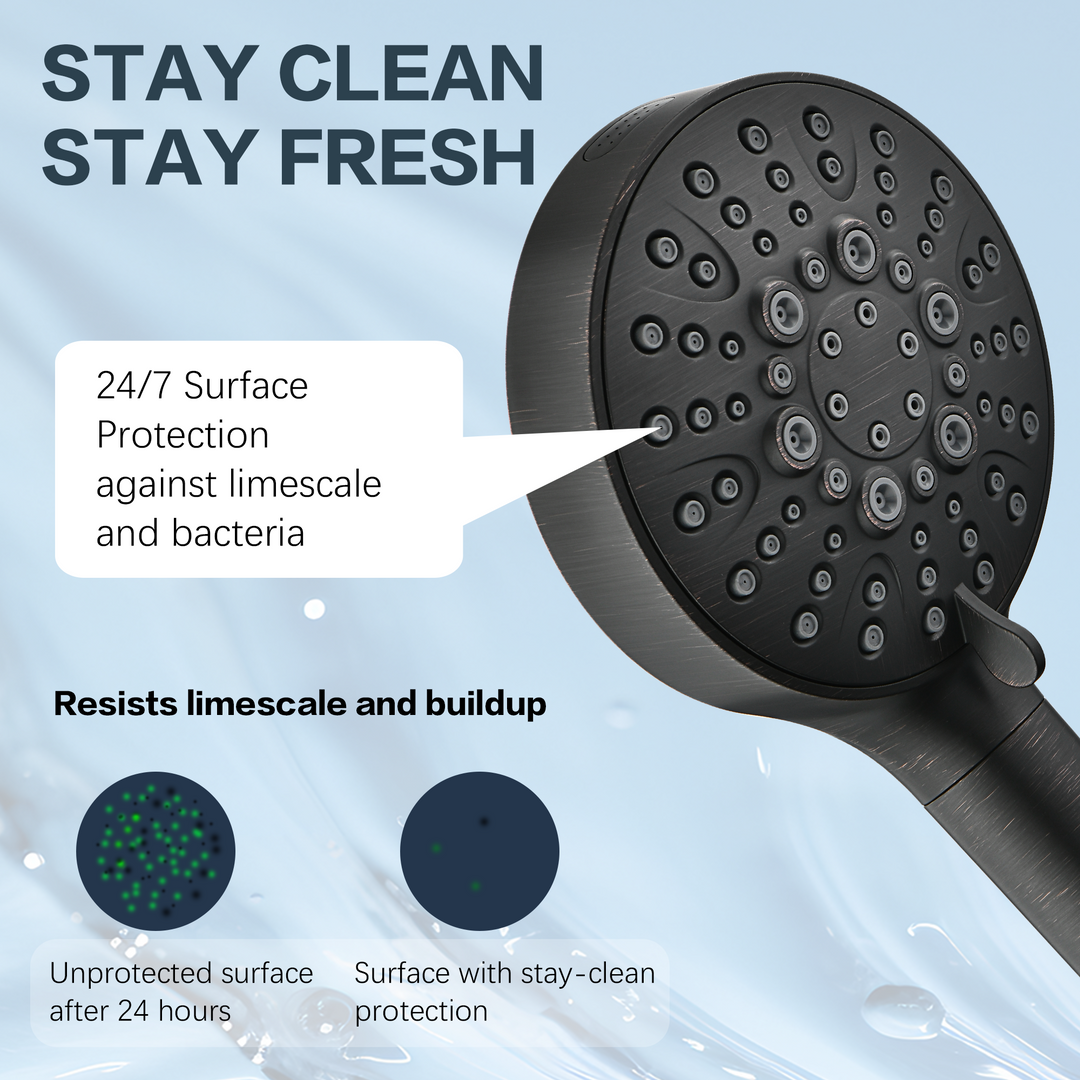 Filtered Shower Head with Handheld, High Pressure 9-Spray Showerhead with Hose and Bracket