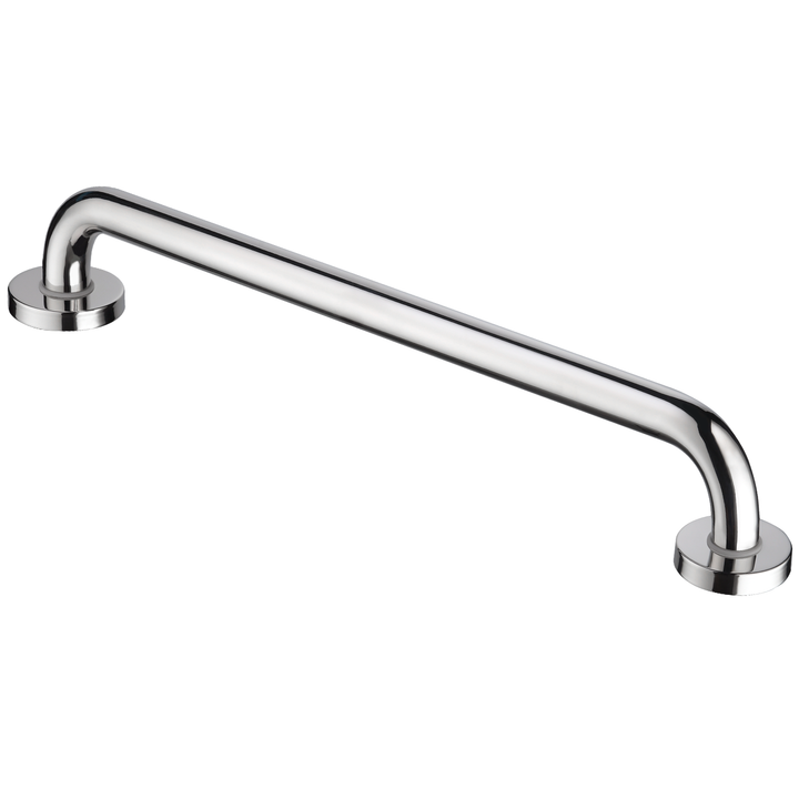 BRIGHT SHOWERS ADA-Compliant Grab Bar for Showers and Bathtubs, 24-Inch Stainless Steel Rail, Wall Senior Handle for Elderly or Handicapped（BSB1243）