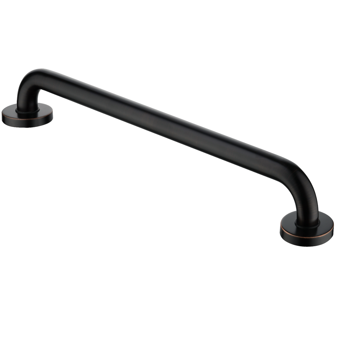 BRIGHT SHOWERS ADA-Compliant Grab Bar for Showers and Bathtubs, 24-Inch Stainless Steel Rail, Wall Senior Handle for Elderly or Handicapped（BSB1243）