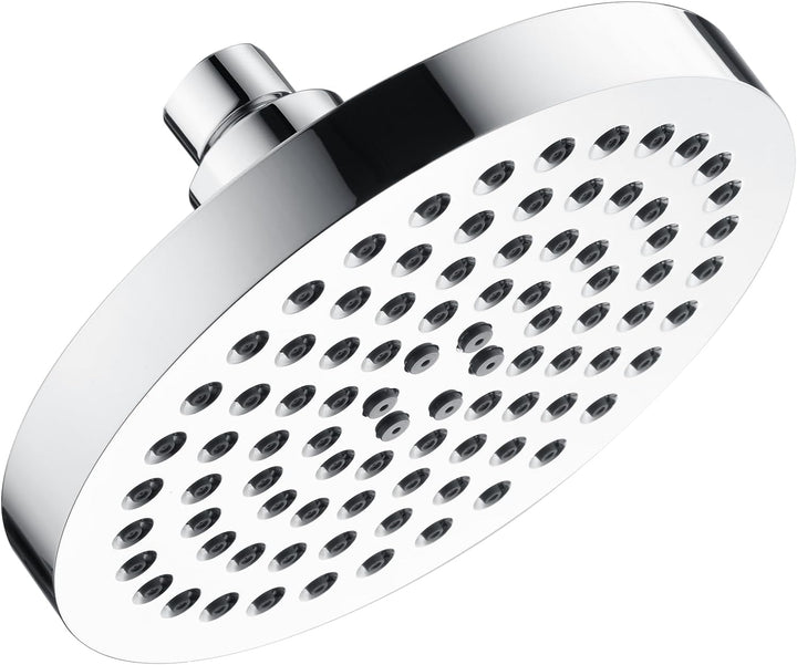 BRIGHT SHOWERS 6 Inch Rainfall Shower Heads with 2 Spray Settings, Adjustable Angle Replacement Bathroom Showerhead, Easy Installation (PSH2321)