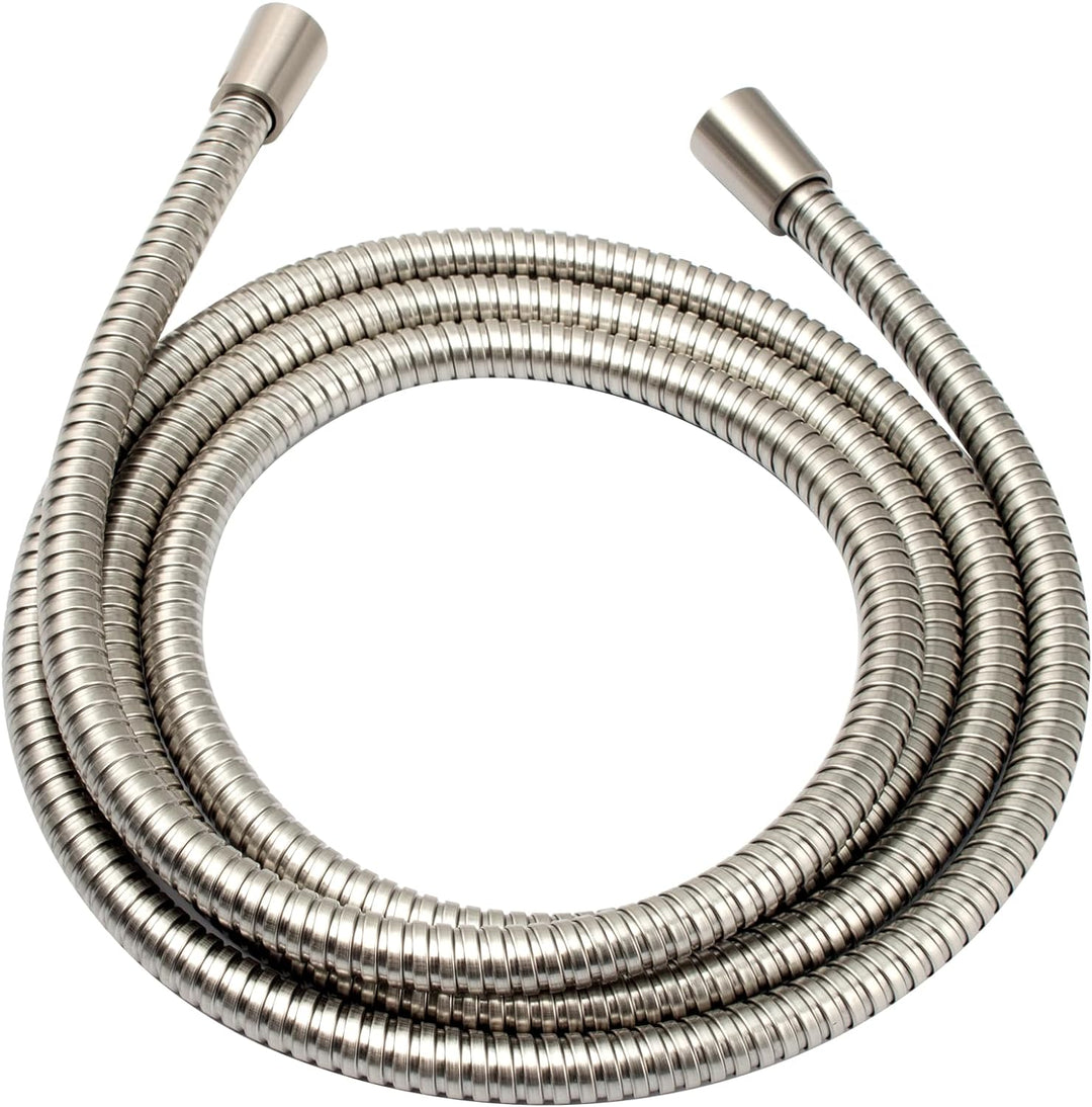 BRIGHT SHOWERS Shower Hose For Hand Held Shower Head, 96 Inches Cord Extra Long Stainless Steel, Flexible Replacement Part with Brass Insert (S22542)