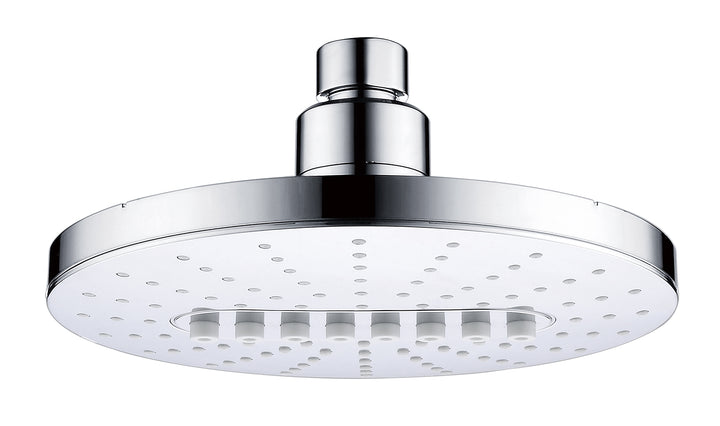 BRIGHT SHOWERS Shower Head Fixed Showerhead, 6.3 Inch Rain Showerhead, 2 Spray Settings with Adjustable Angles, Tool Free Installation (PSH2320)