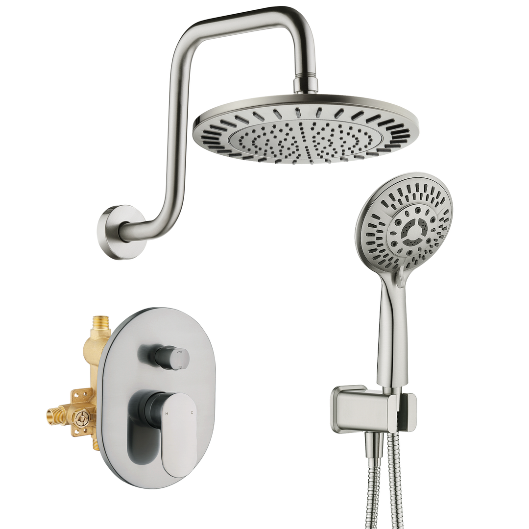 Brushed nickel shower head #color_brushed-nickel