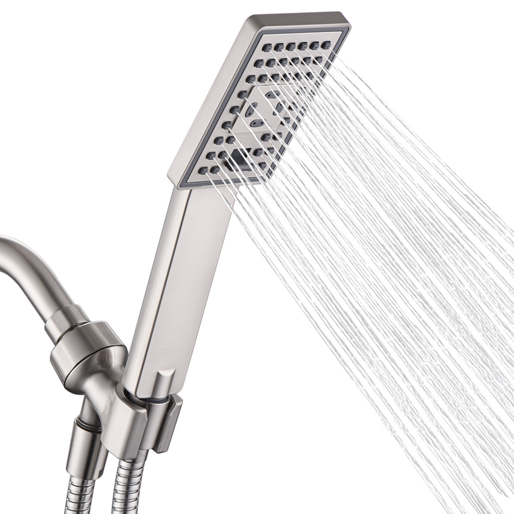 3-Spray Handheld Shower Head Set with Hose and Shower Arm Mount Bracket