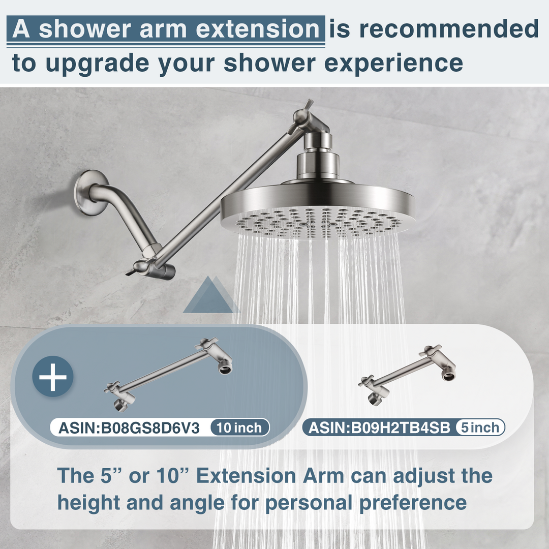 Brushed nickel shower head #color_brushed-nickel