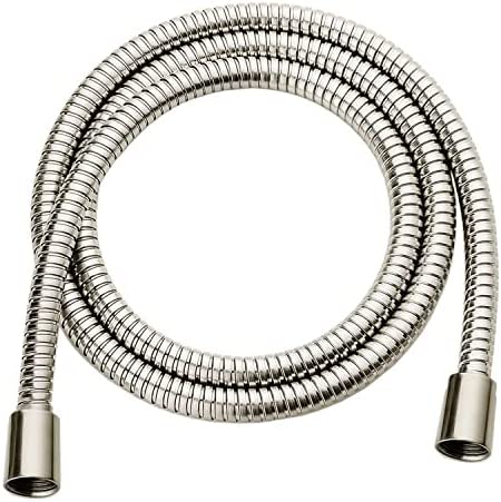 BRIGHT SHOWERS 59 Inch Shower Hose For Hand Held Shower Heads, Stainless Steel Cord Shower Hose, Flexible Replacement Part with Brass Insert (S21532)