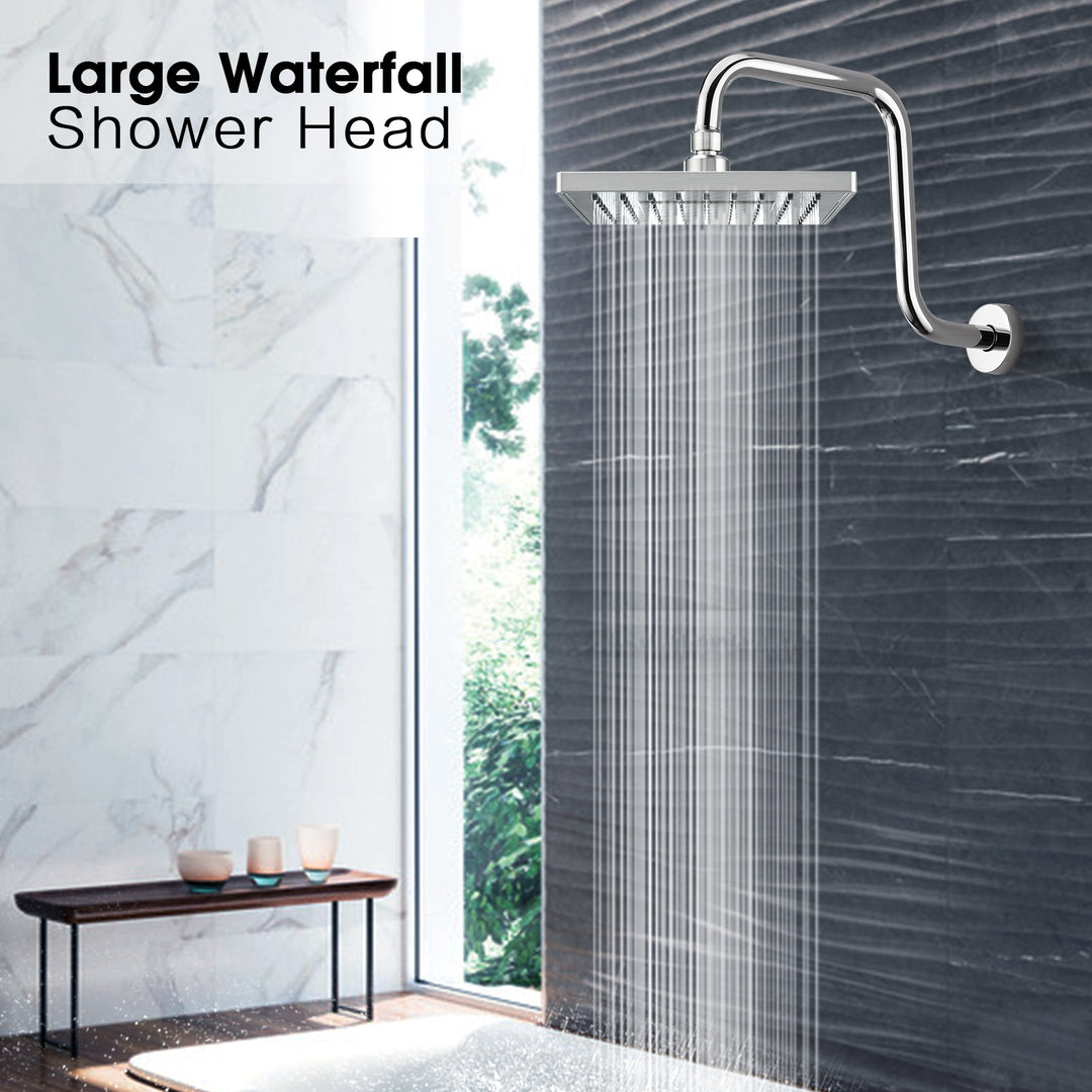 8 Inch Rainfall Shower Head with Angle Adjustable